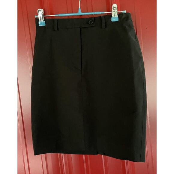 Theory Skirt Black Lightweight Suiting Mini Lightweight‎ Womens Sz 2 Petite - Picture 1 of 7